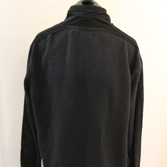 DKNY Front-Zip Men's Sweater, Black, XL - Picture 5 of 6